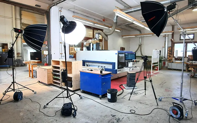 Fotografie mit Studiolicht für Dekorationsbauer