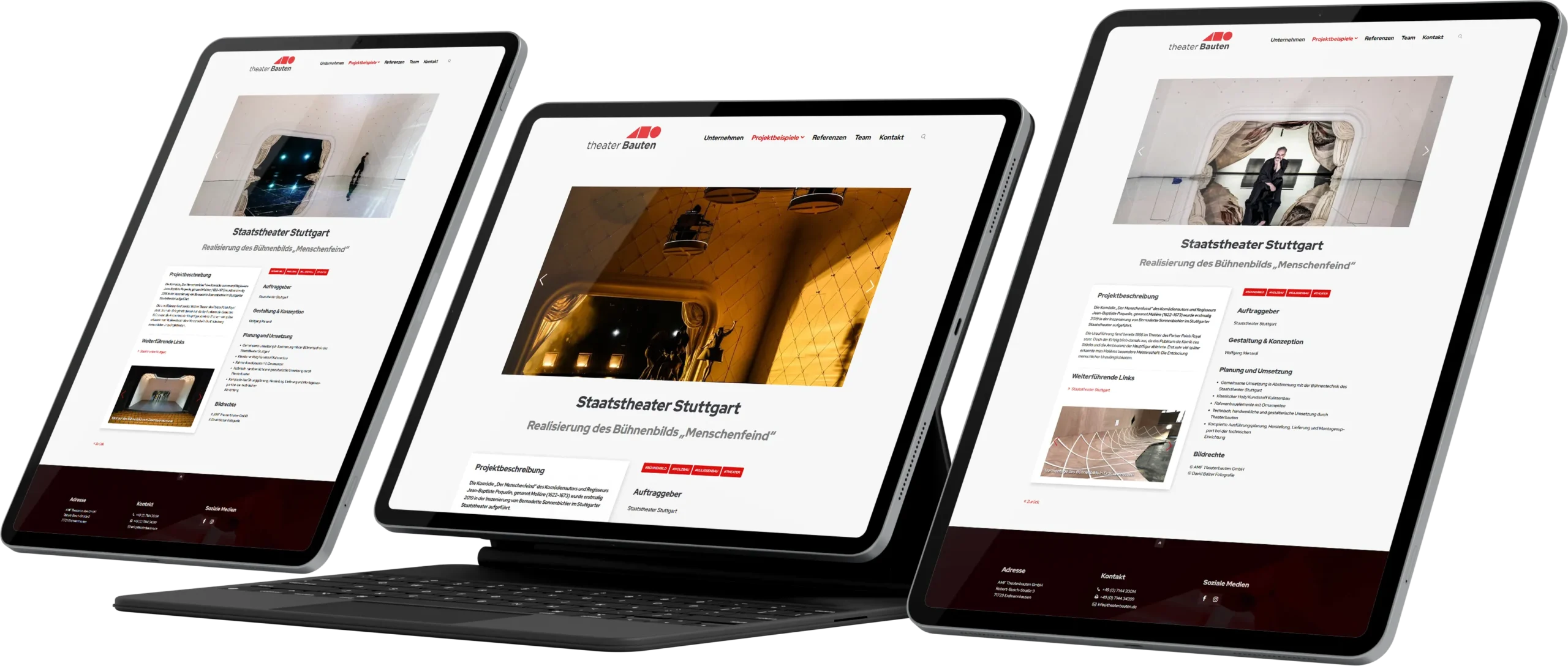 Website für Theaterbauten